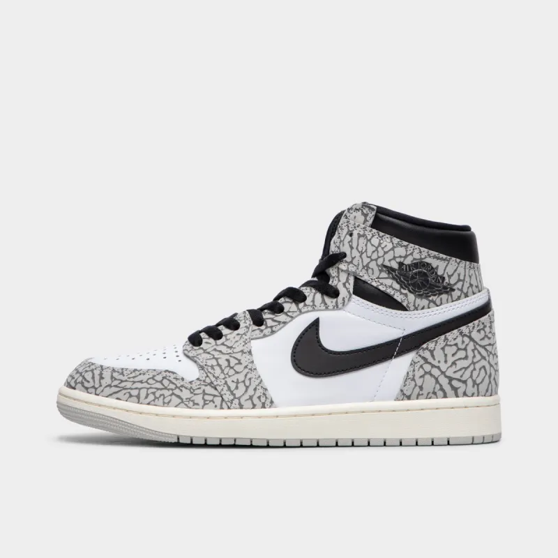 Jordan 1 Retro High OG Tech Grey / Muslin - Black sold by JD Sports