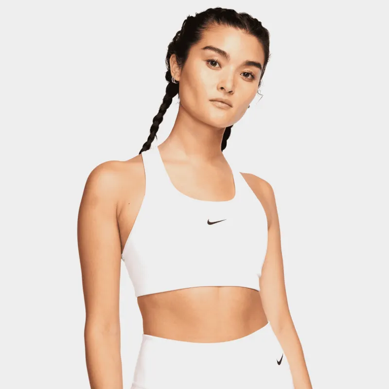 Nike Women's Dri-FIT Swish 1-Piece Pad Sports Bra White / Black sold by JD Sports