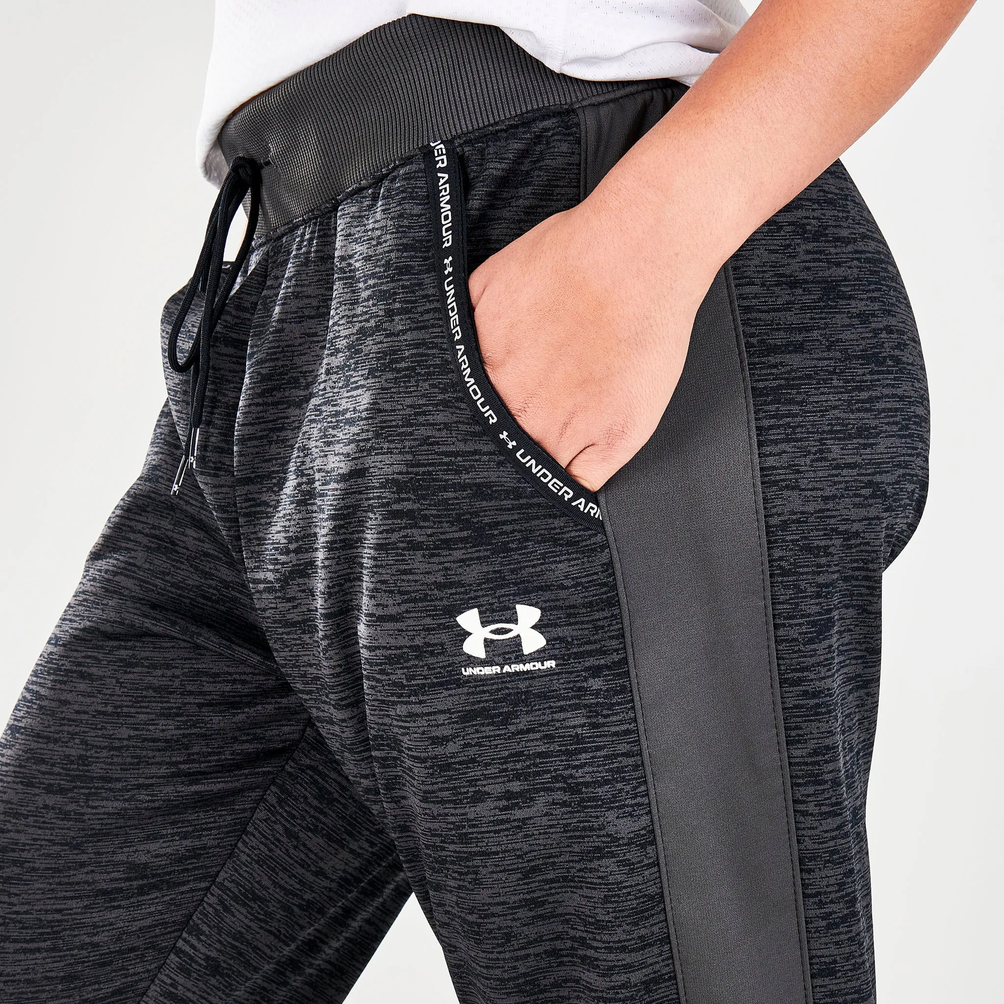 Under Armour Women's Armour Fleece Twist Jogger Pants Black / White sold by JD Sports product image thumbnail 5