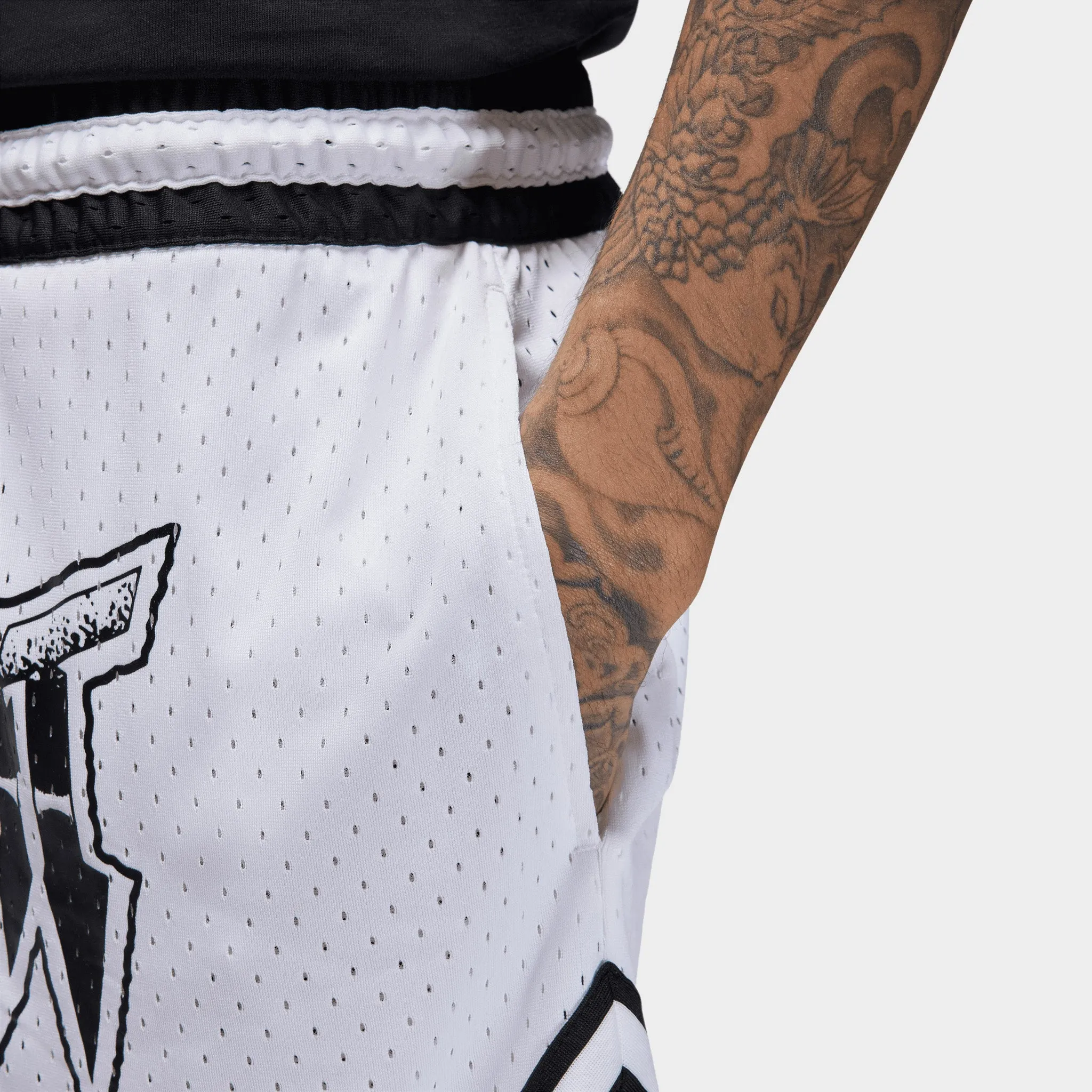 Jordan Dri-FIT 'Flight' Sport Diamond Shorts White / Black sold by JD Sports product image thumbnail 4
