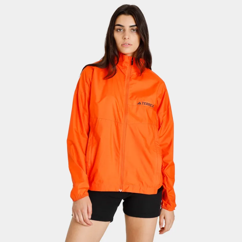adidas TERREX Women's Multi Wind Jacket / Semi Impact Orange sold by JD Sports
