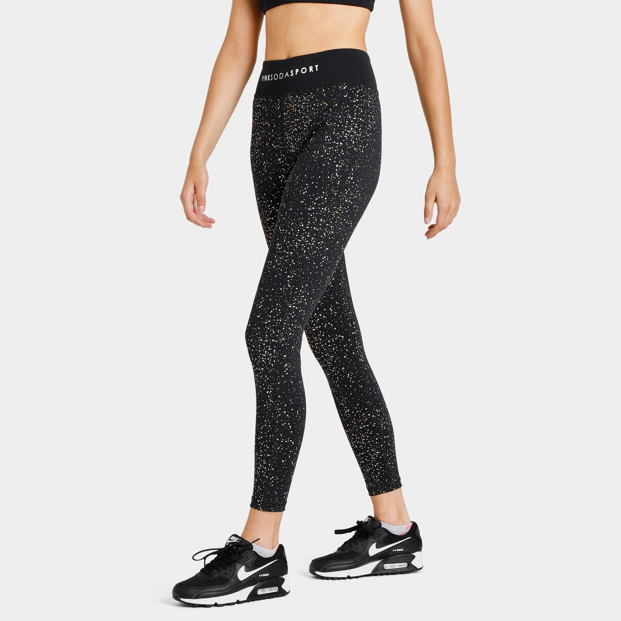 Pink Soda Sport Women's Sparkle Sculpt Tights / Black sold by JD Sports product image thumbnail 4