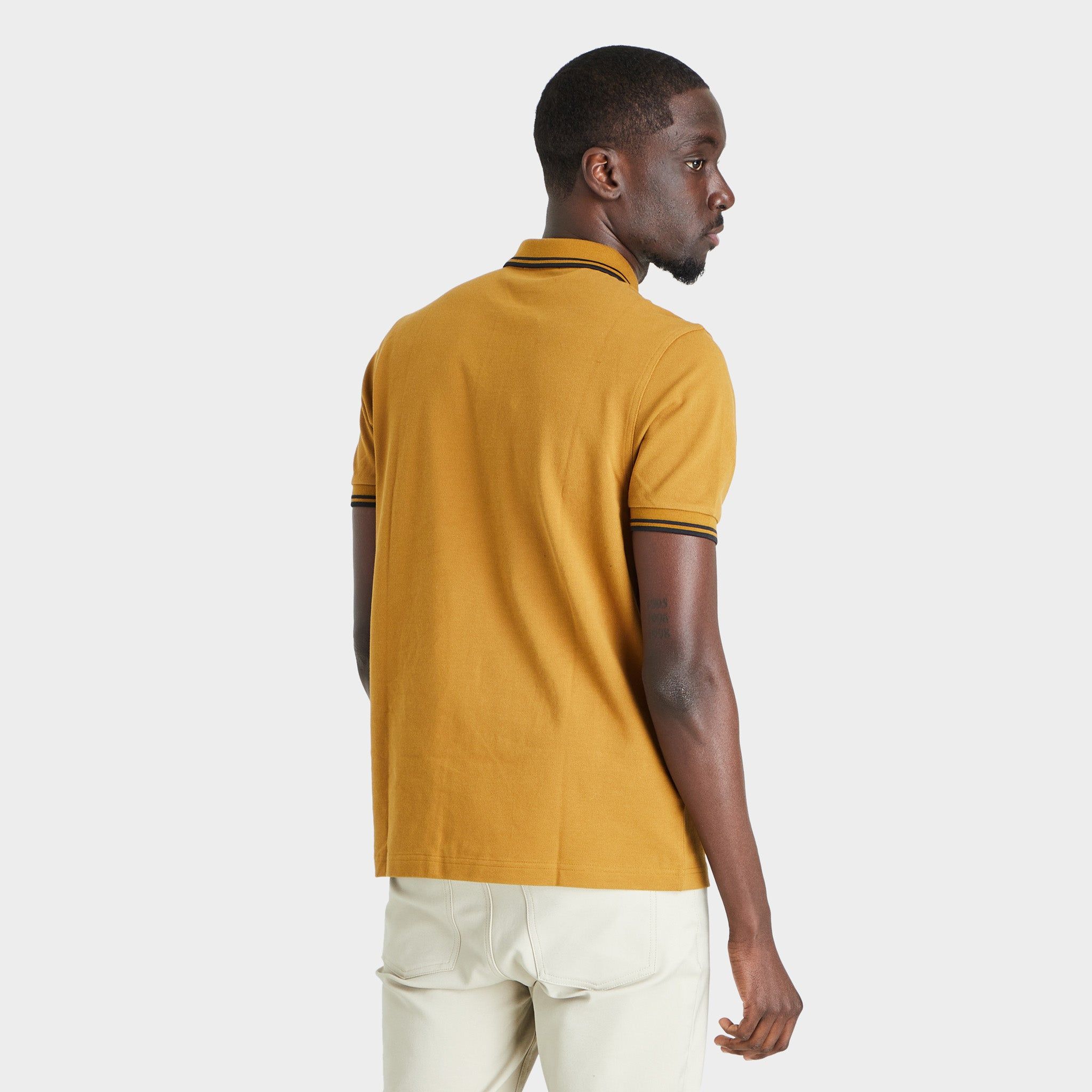 Fred Perry Twin Tipped Polo T-shirt Dark Caramel / Black sold by JD Sports product image thumbnail 2