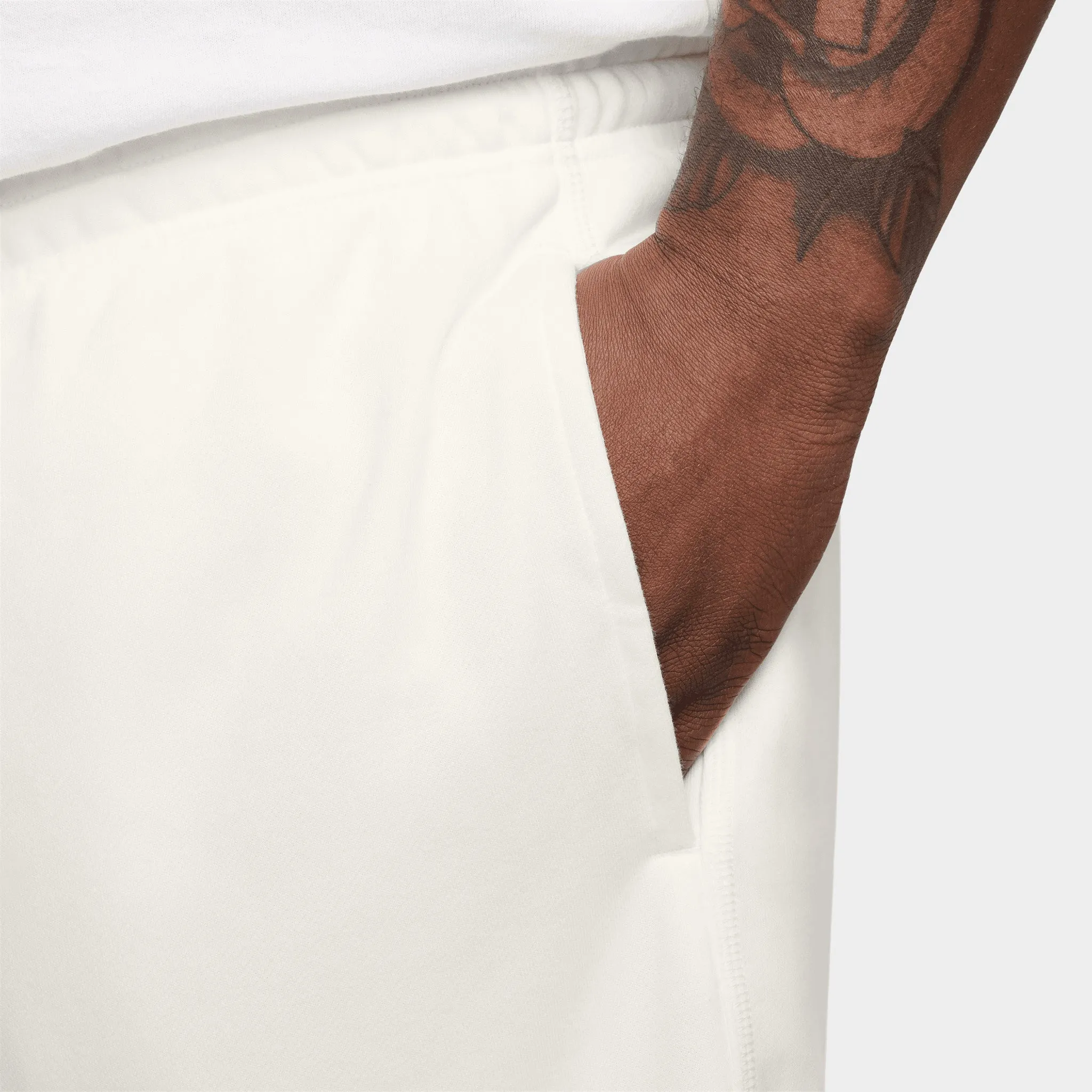 Nike Club Fleece Flow French Terry Flow Shorts Sail / Black sold by JD Sports product image thumbnail 4