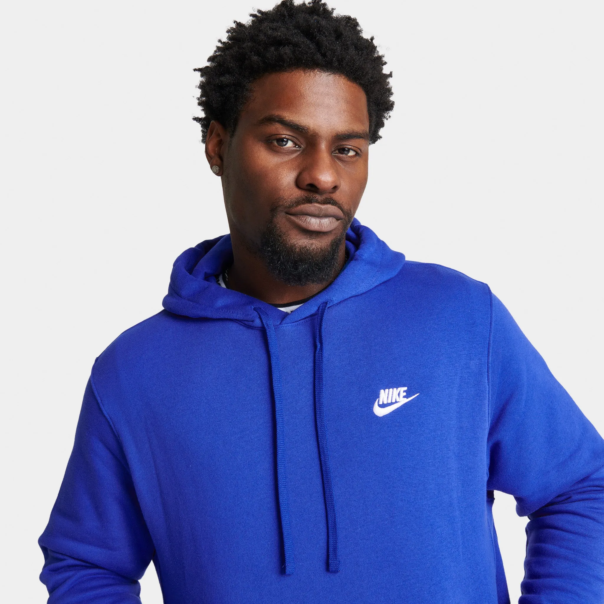 Nike Sportswear Club Fleece Pullover Hoodie Game Royal / White sold by JD Sports product image thumbnail 4