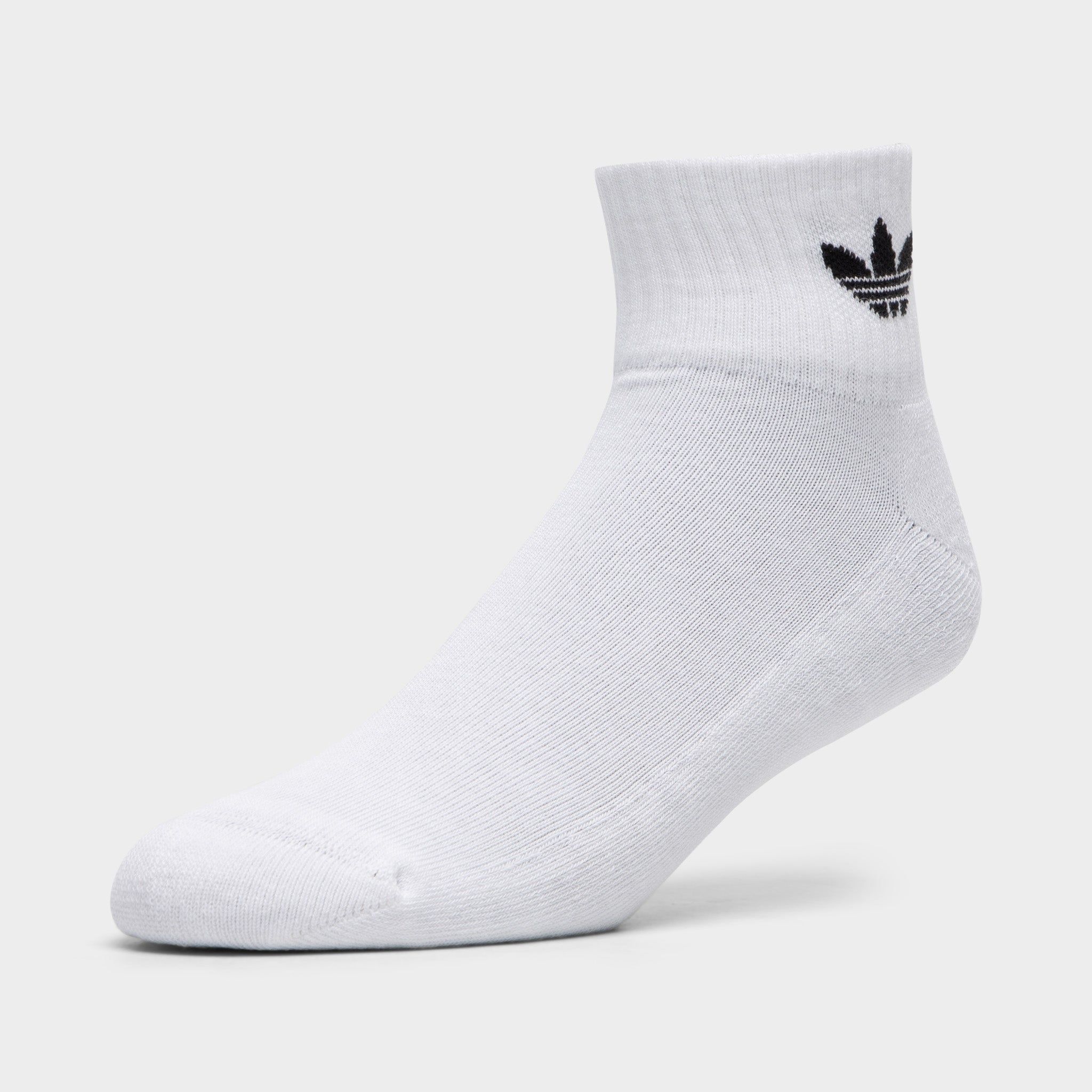 adidas Originals Mid-Cut Crew Socks (3 Pack) / White sold by JD Sports