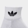 adidas Originals Mid-Cut Ankle Socks (3 Pack) / White sold by JD Sports