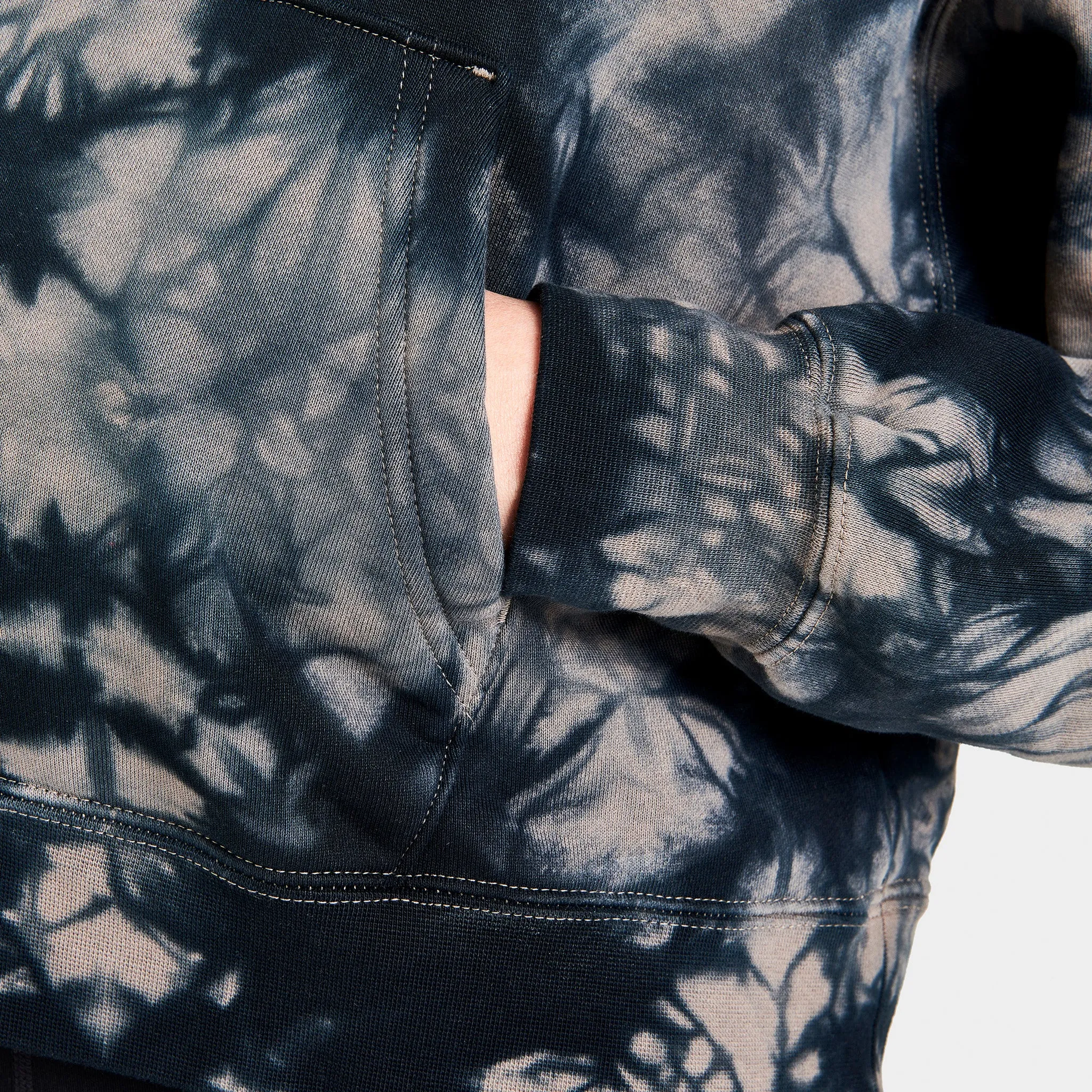 Jordan Women's (Her)itage Fleece Pullover Hoodie Olive Grey / Black - Black sold by JD Sports product image thumbnail 5