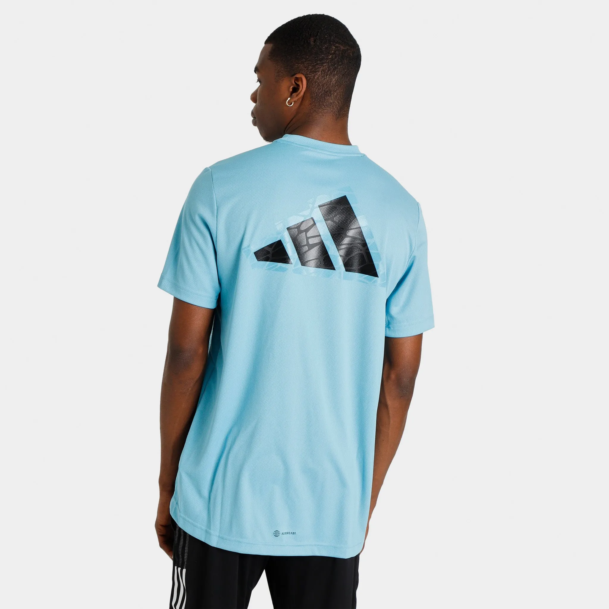 adidas Workout Base Logo T-shirt Preloved Blue / Transparent sold by JD Sports product image thumbnail 2