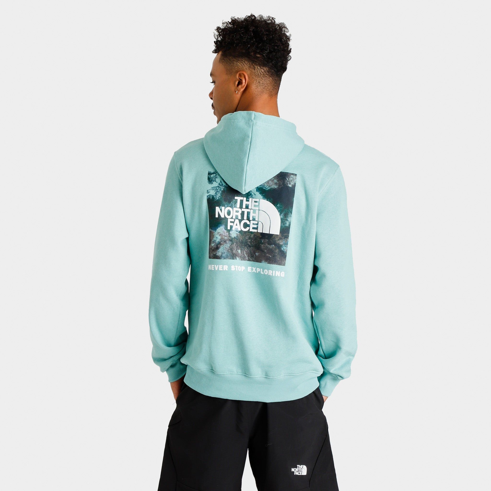 The North Face Printed Box NSE Pullover Hoodie Wasabi / Wasabi Ice Dye Print sold by JD Sports product image thumbnail 2