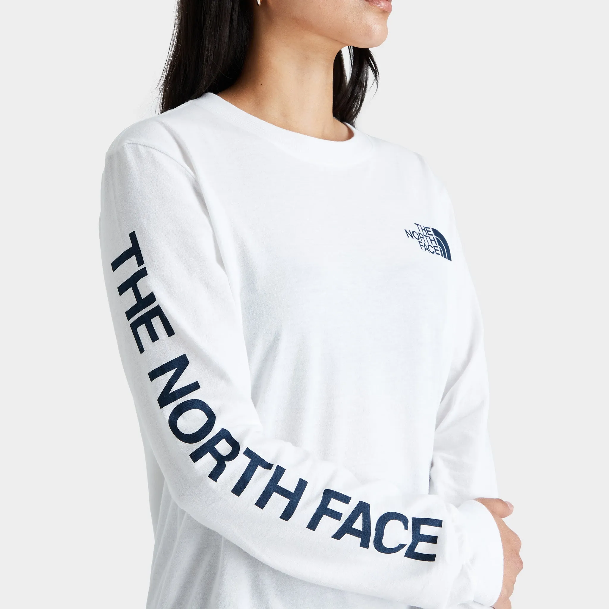 The North Face Women's Brand Proud Long Sleeve T-shirt TNF White / TNF Black sold by JD Sports product image thumbnail 3