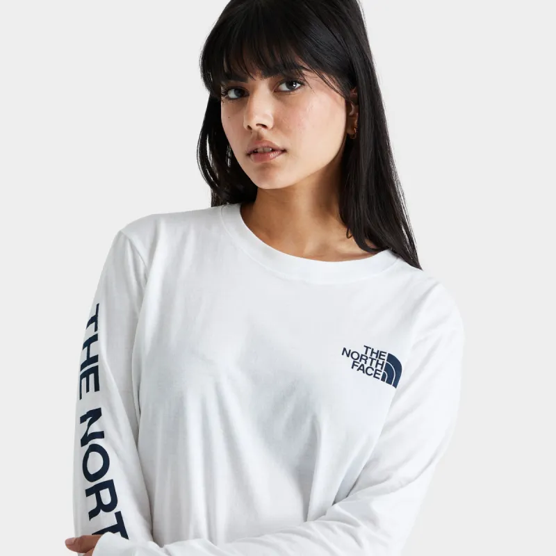 The North Face Women's Brand Proud Long Sleeve T-shirt TNF White / TNF Black sold by JD Sports