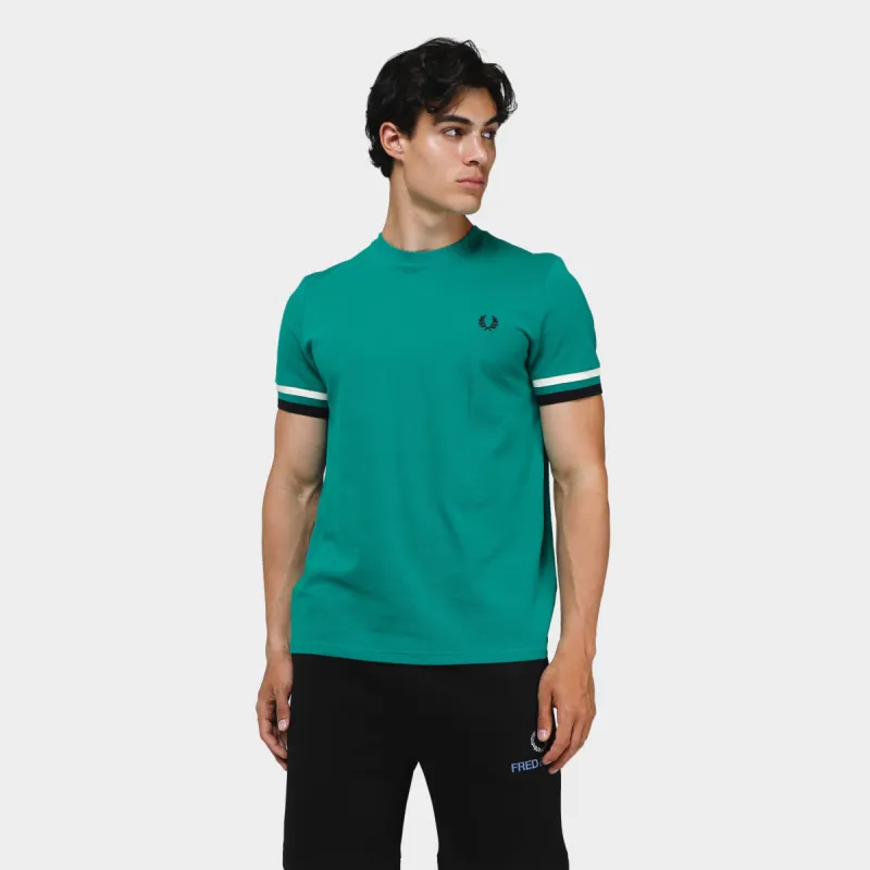 Fred Perry Bold Tipped Pique T-Shirt / Fred Perry Green sold by JD Sports