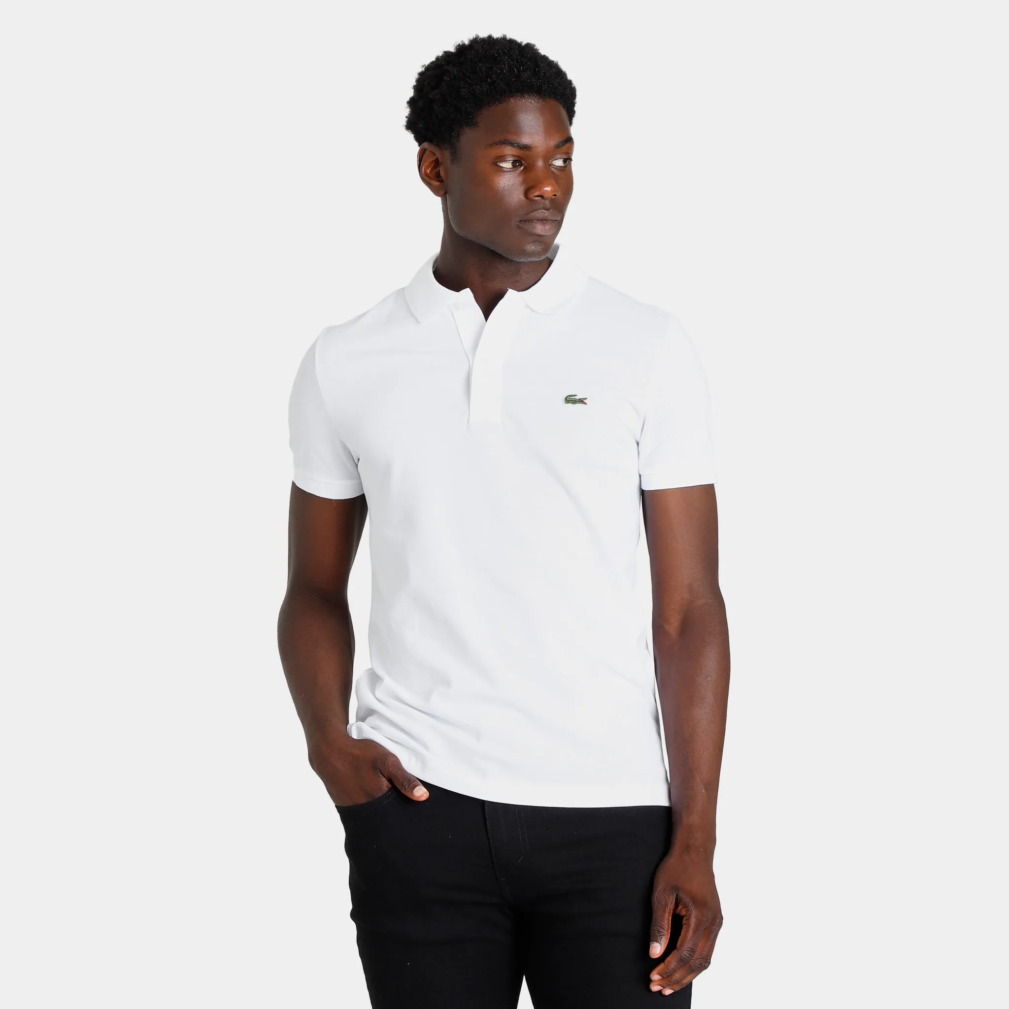 Lacoste Petit Piqu� Slim Fit Polo Shirt / White sold by JD Sports