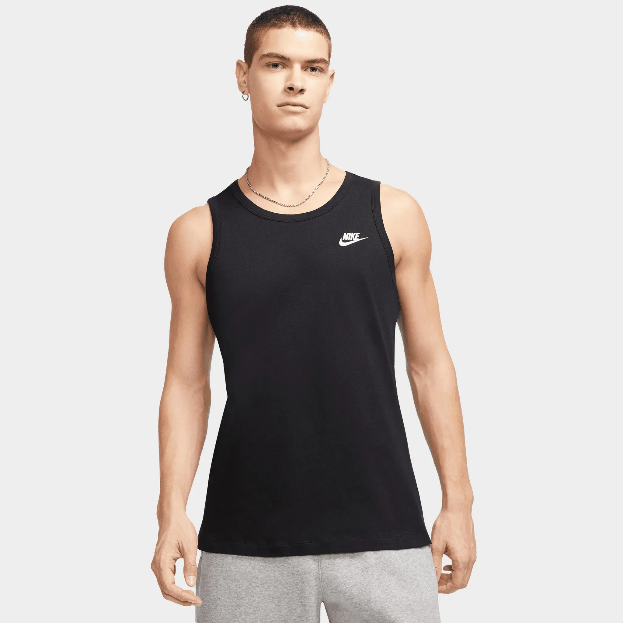 Nike Sportswear Club Tank Black / White sold by JD Sports