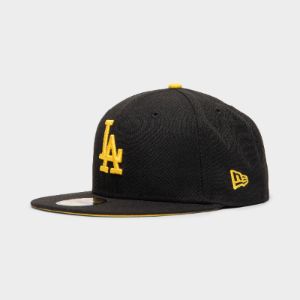 New Era 59FIFTY Los Angeles Dodgers Fitted Cap Black / Cyber Yellow sold by JD Sports