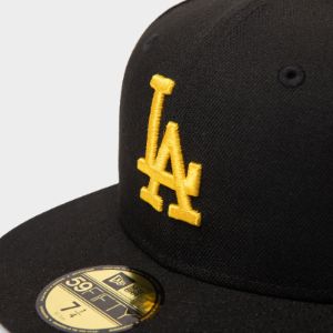 New Era 59FIFTY Los Angeles Dodgers Fitted Cap Black / Cyber Yellow sold by JD Sports