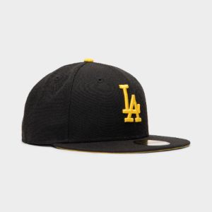 New Era 59FIFTY Los Angeles Dodgers Fitted Cap Black / Cyber Yellow sold by JD Sports