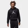 Jordan Essentials Fleece Pullover Hoodie Black / White sold by JD Sports