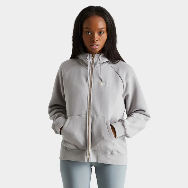 Nike Women's Sportswear Full-Zip Fleece Hoodie / College Grey sold by JD Sports