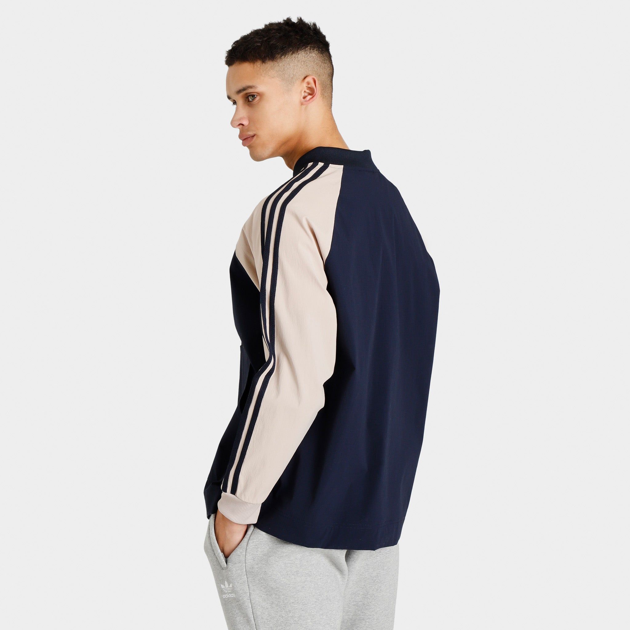 adidas Superstar Woven Jacket Legend Ink / Wonder Taupe sold by JD Sports product image thumbnail 2