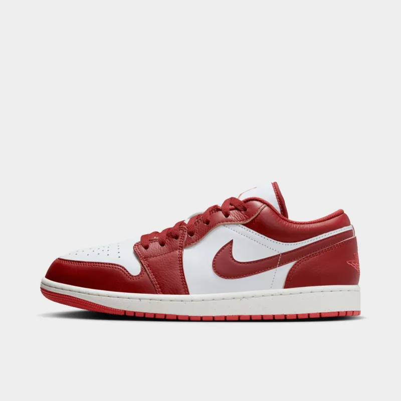 Jordan 1 Low SE White / Dune Red - Lobster sold by JD Sports