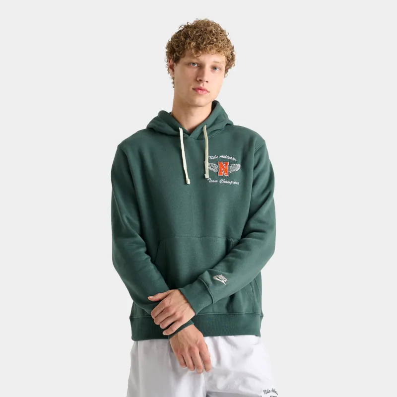 Nike Sportswear Club Fleece 'Swoosh High' Pullover Hoodie / Vintage Green sold by JD Sports