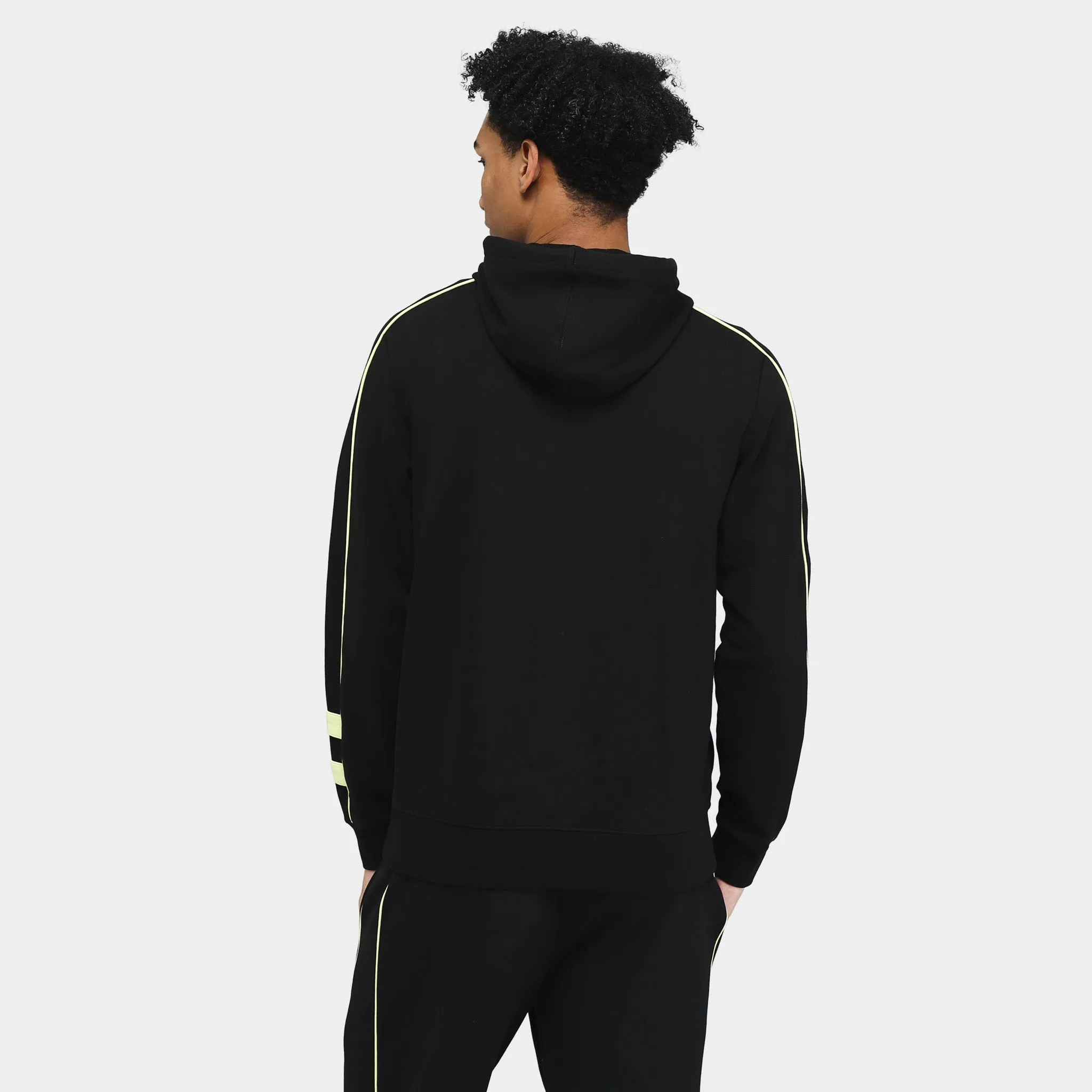 Lacoste Contrast Details Pullover Hoodie Black / Flashy Yellow sold by JD Sports product image thumbnail 2