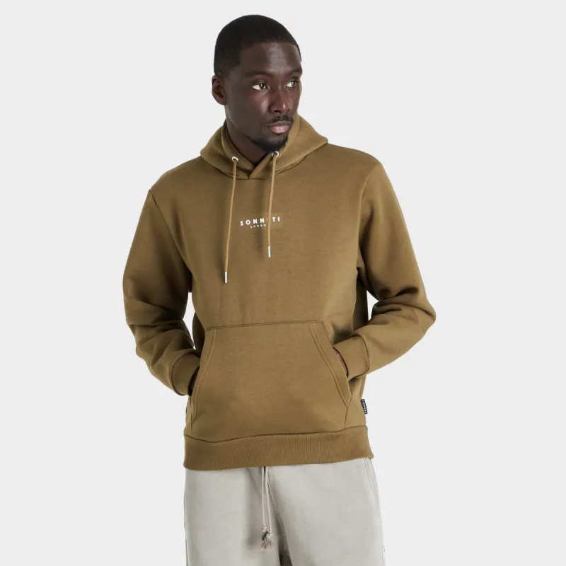 Sonneti London Fleece Pullover Hoodie / Dark Olive sold by JD Sports