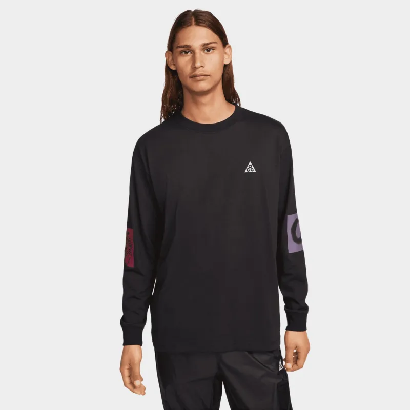 Nike ACG Cosmic Coast Long Sleeve T-Shirt / Black made by JD Sports