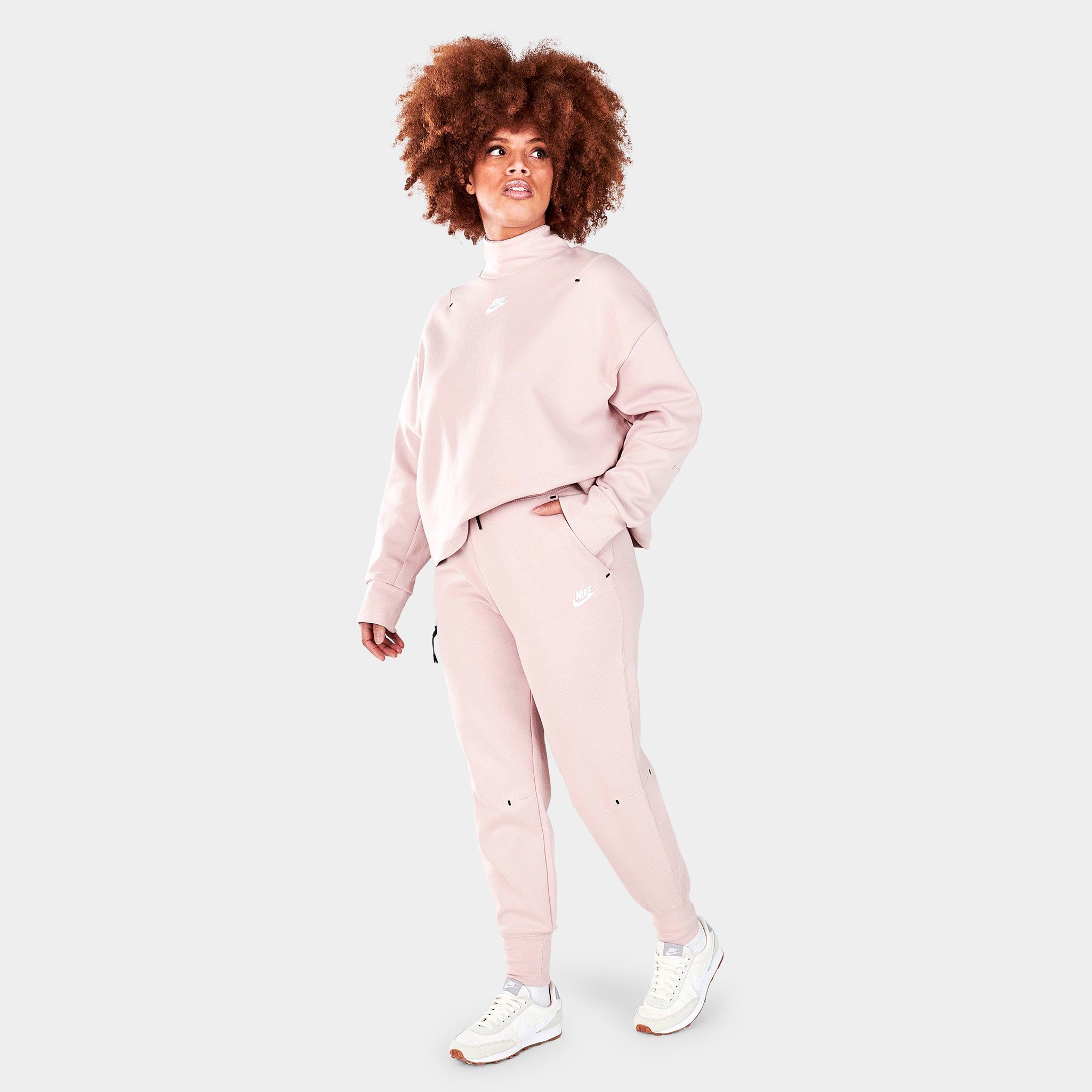 Nike Sportswear Women’s Tech Fleece Joggers Pink Oxford / White sold by JD Sports product image thumbnail 6