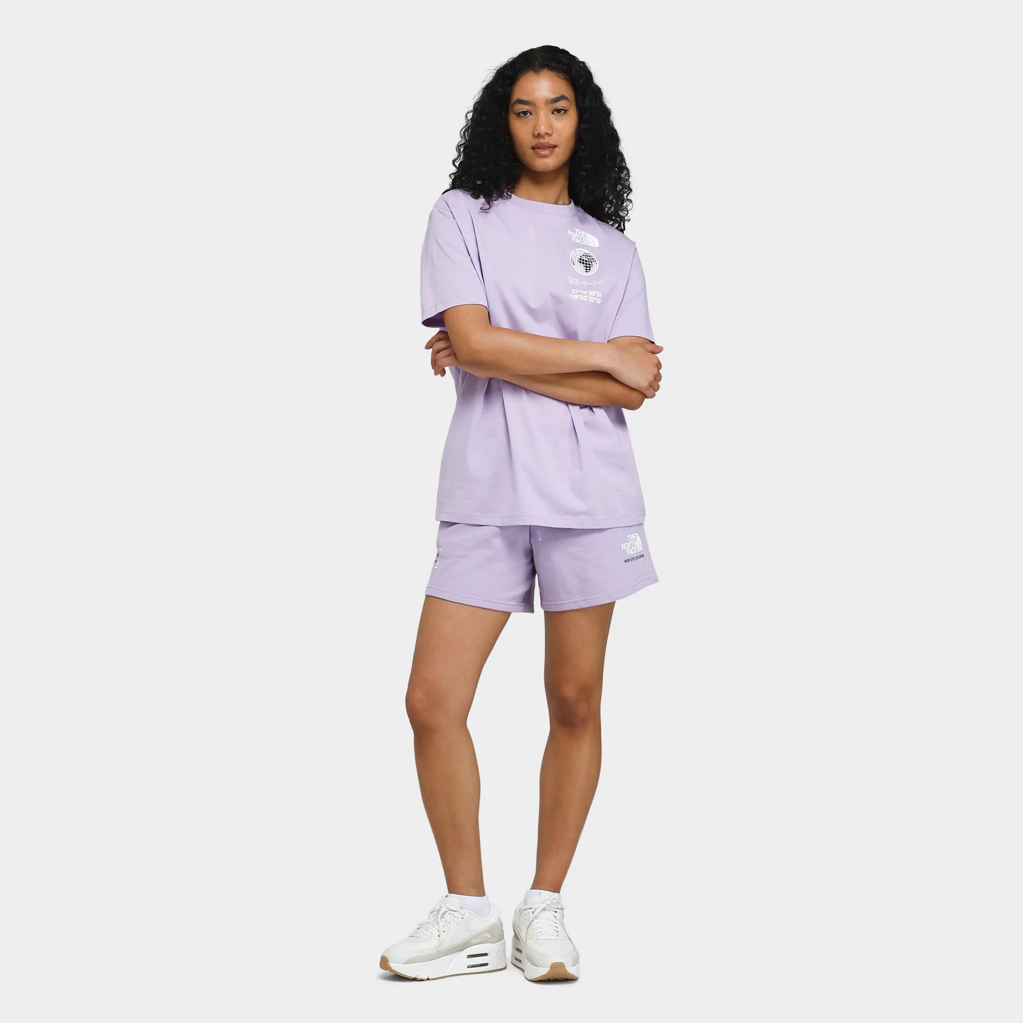 The North Face Women's Oversized Energy Graphic T-shirt / Lite Lilac sold by JD Sports product image thumbnail 5