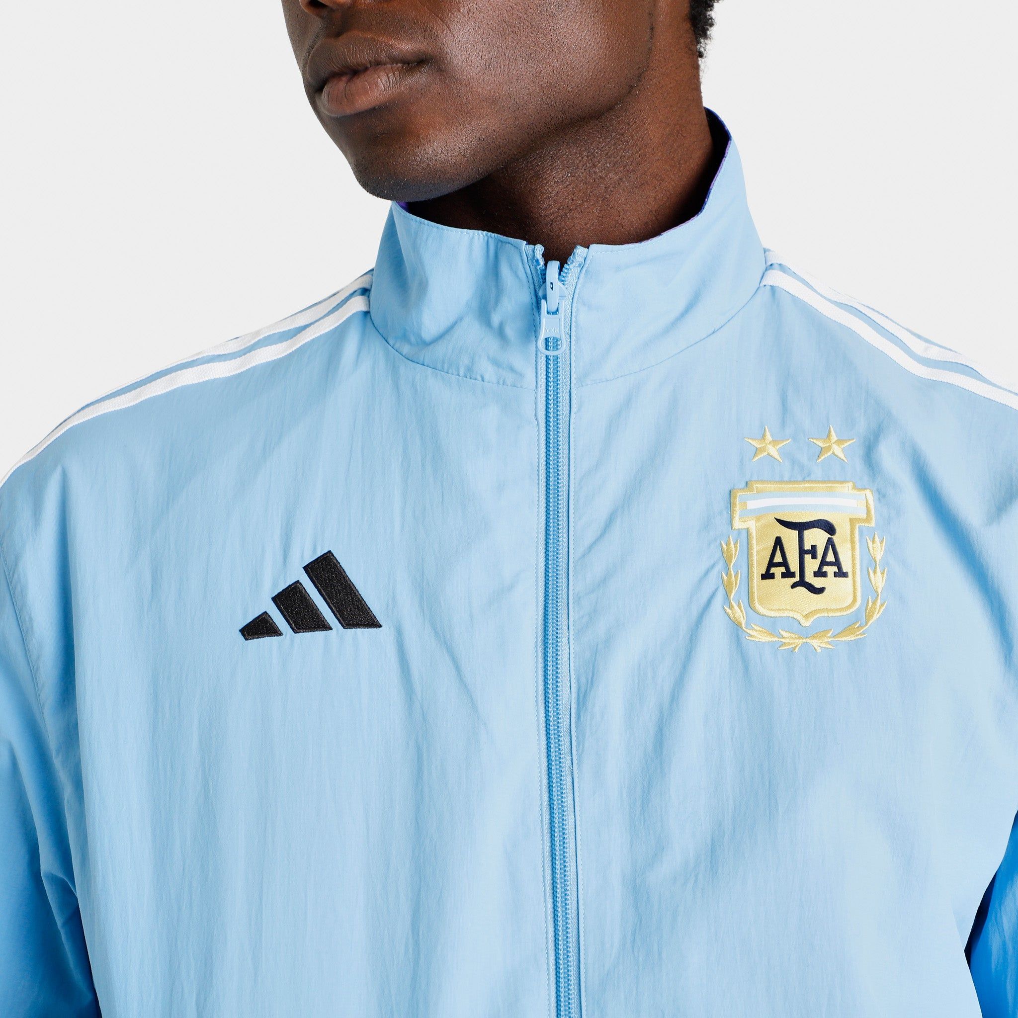adidas Argentina Reversible Anthem Jacket / Light Blue sold by JD Sports product image thumbnail 4