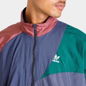 adidas Originals Adicolor Colorblock Track Jacket Shadow Navy / Burgundy - Collegiate Green sold by JD Sports
