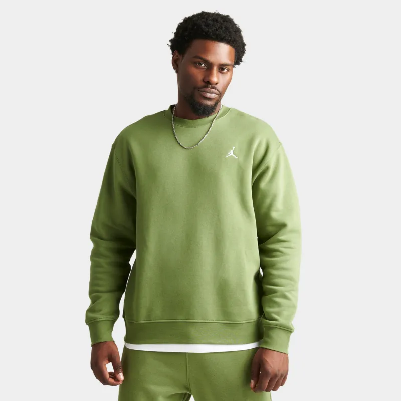 Jordan Essentials Fleece Crewneck / Light Olive sold by JD Sports