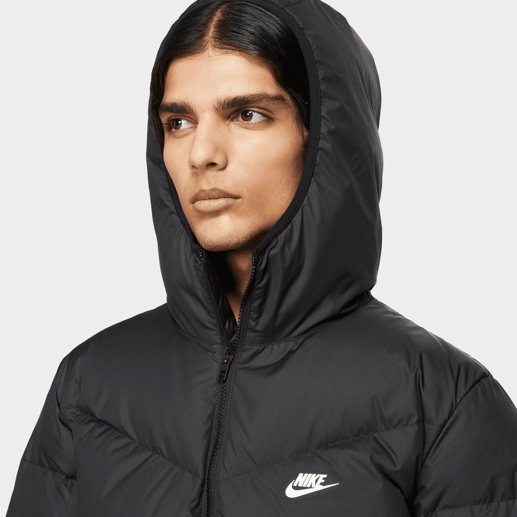 Nike Sportswear Storm-FIT Windrunner Hooded Jacket Black / Black - Sail sold by JD Sports product image thumbnail 6