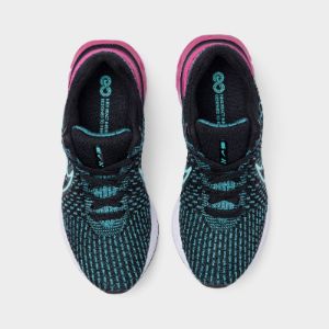 Nike Women's React Infinity Run Flyknit 3 Black / Pink Prime - Washed Teal sold by JD Sports
