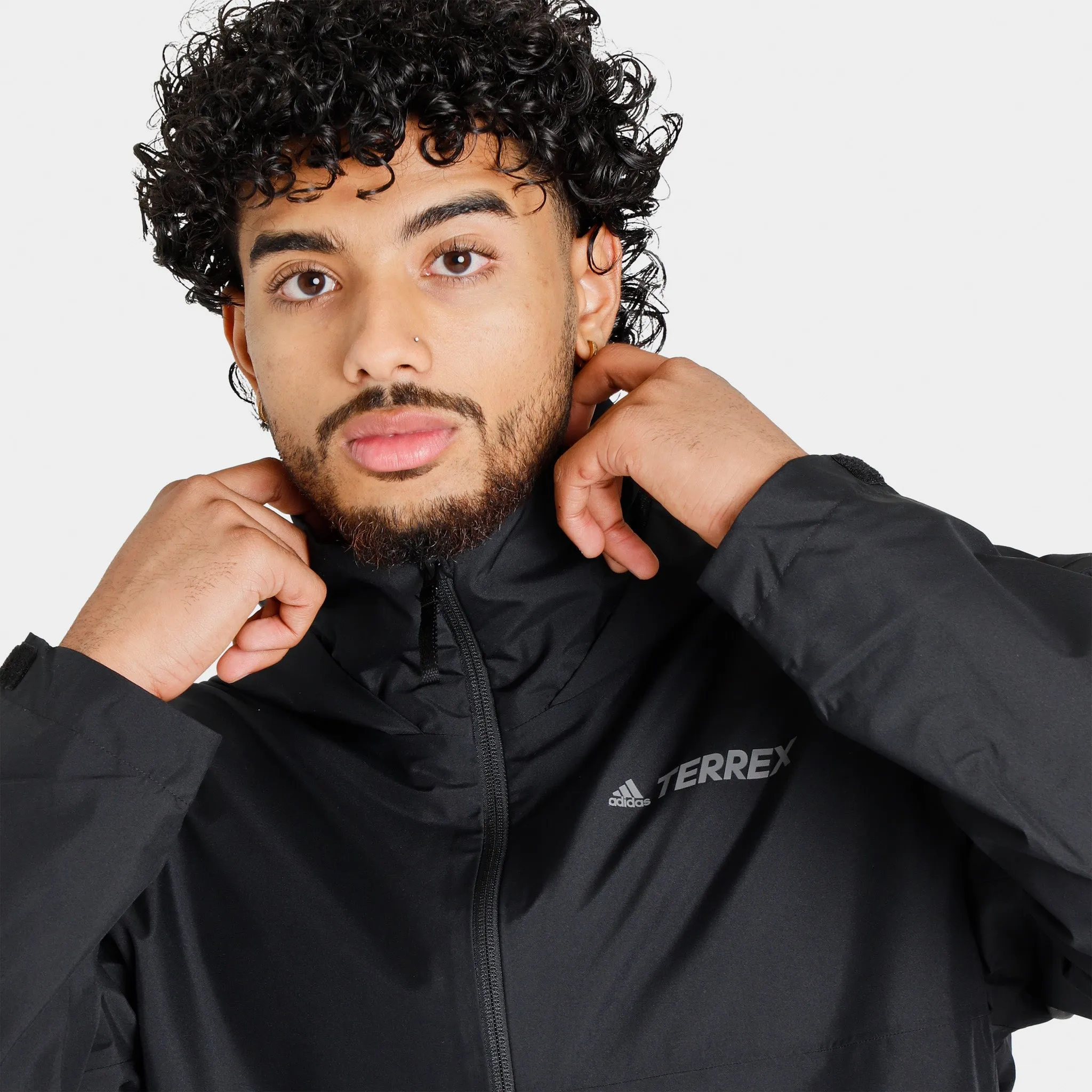 adidas Terrex Multi RAIN.RDY Two-Layer Rain Jacket / Black sold by JD Sports product image thumbnail 3