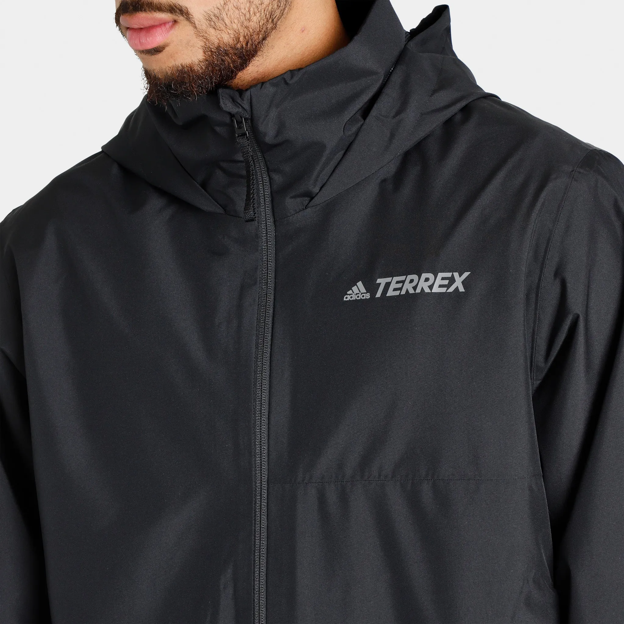 adidas Terrex Multi RAIN.RDY Two-Layer Rain Jacket / Black sold by JD Sports product image thumbnail 4
