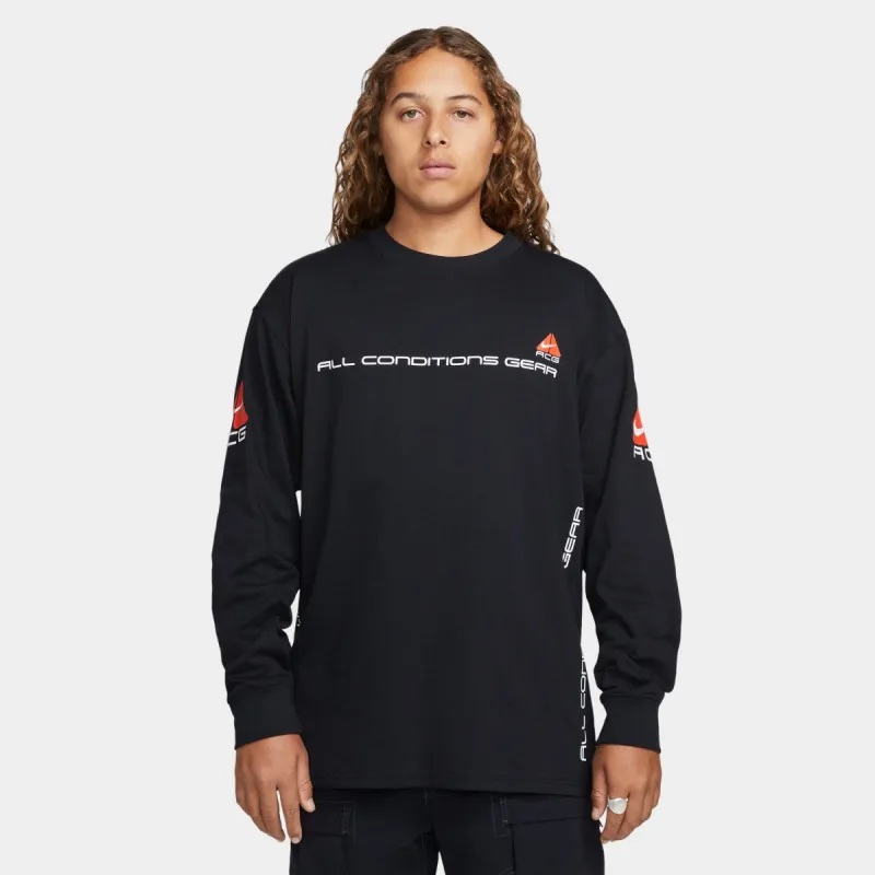 Nike ACG Lungs Long Sleeve T-shirt / Black sold by JD Sports