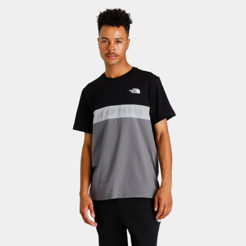 The North Face Color Blocked T-shirt Vanadis Grey / Tradewinds Grey sold by JD Sports