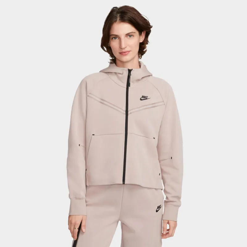 Nike Sportswear Women's Tech Fleece Windrunner Full Zip Hoodie Diffused Taupe / Black sold by JD Sports