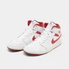 Jordan 1 Mid SE White / Lobster - Dune Red sold by JD Sports