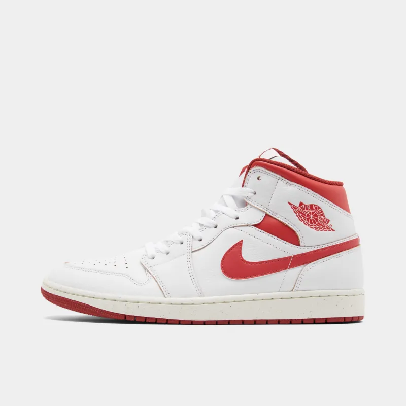 Jordan 1 Mid SE White / Lobster - Dune Red sold by JD Sports