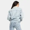 Levi's Women's Sherpa Ex-Boyfriend Trucker Jacket / Indigo Worn In sold by JD Sports