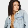 Levi's Women's Sherpa Ex-Boyfriend Trucker Jacket / Indigo Worn In sold by JD Sports