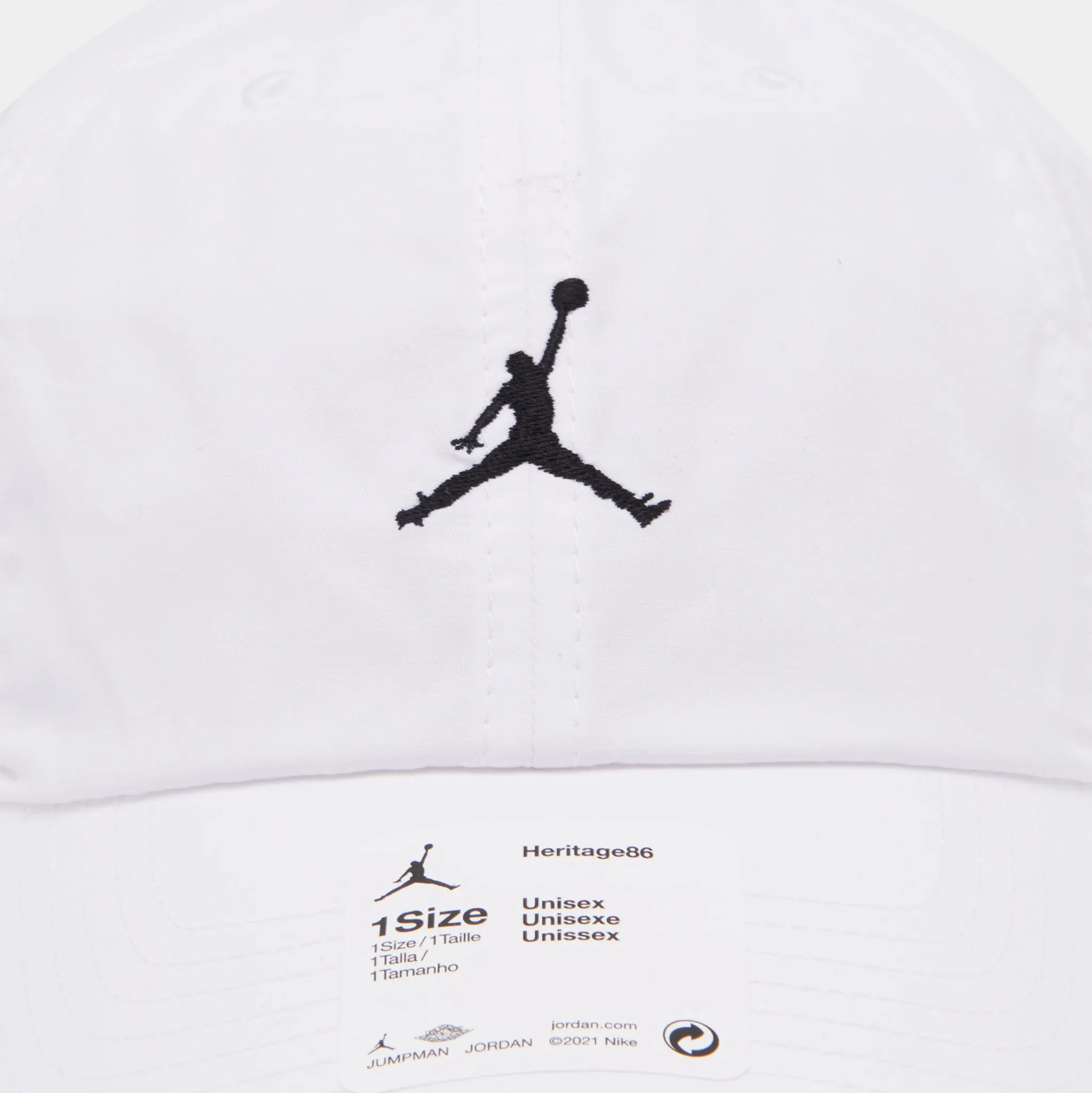 Jordan Jumpman Heritage86 Hat / White sold by JD Sports product image thumbnail 2
