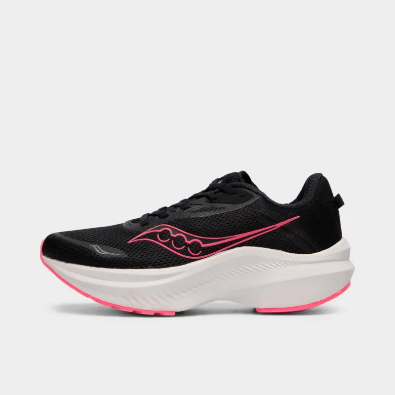 Saucony Women's Axon 3 Black / Vizipink made by Saucony