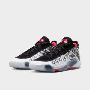 Jordan 38 Low White / Siren Red - Black sold by JD Sports