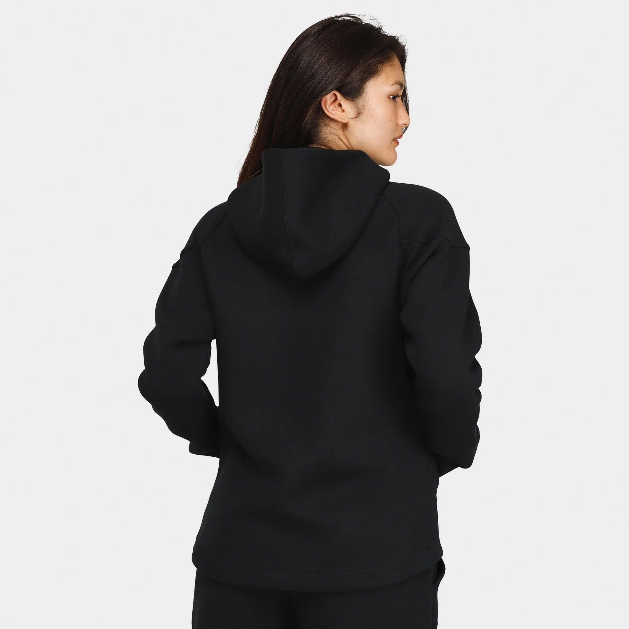Nike Sportswear Women's Tech Fleece Windrunner Full Zip Hoodie Black / Black sold by JD Sports product image thumbnail 3